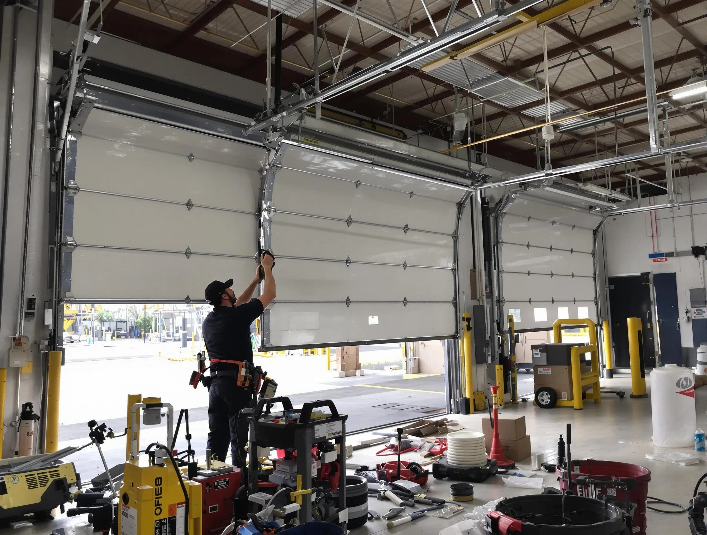 Scottsdale Garage Door Repair technician performing commercial garage door repair in Scottsdale