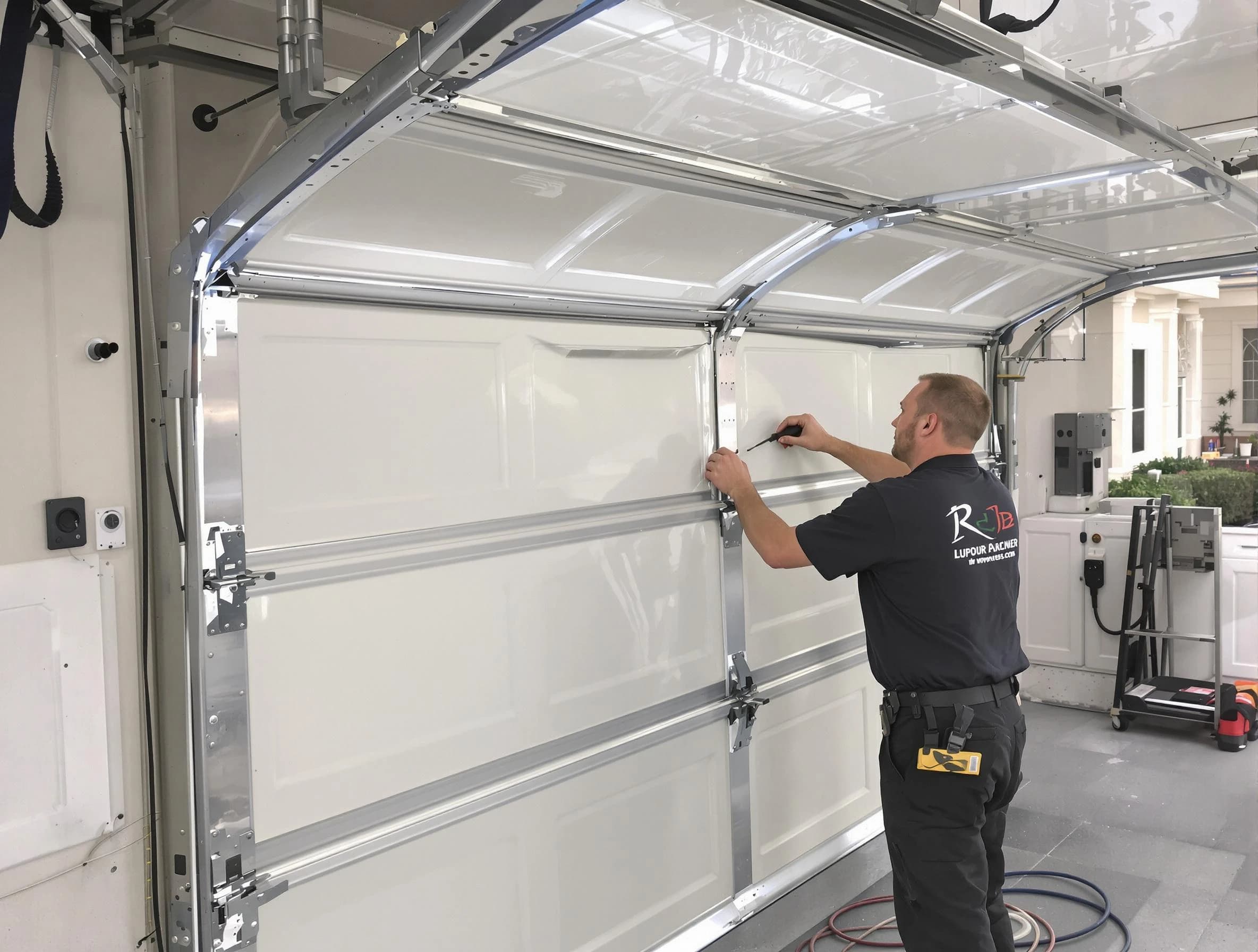 Scottsdale Garage Door Repair professional performing panel repair in Scottsdale