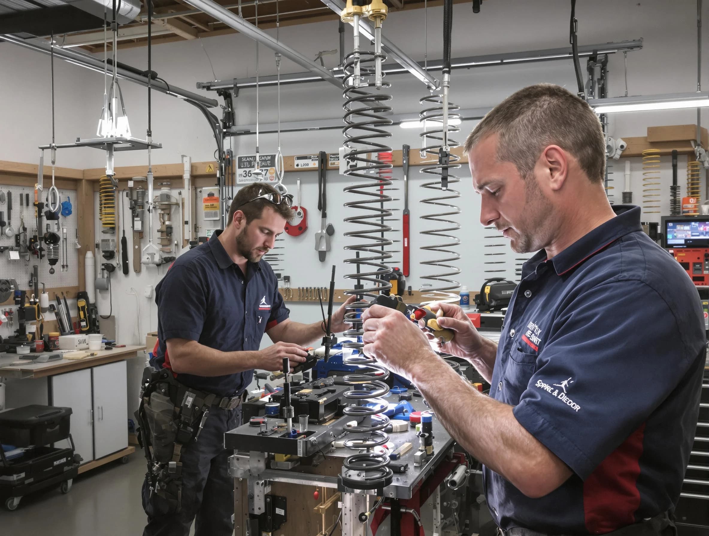 Garage door spring repair service by Scottsdale Garage Door Repair in Scottsdale