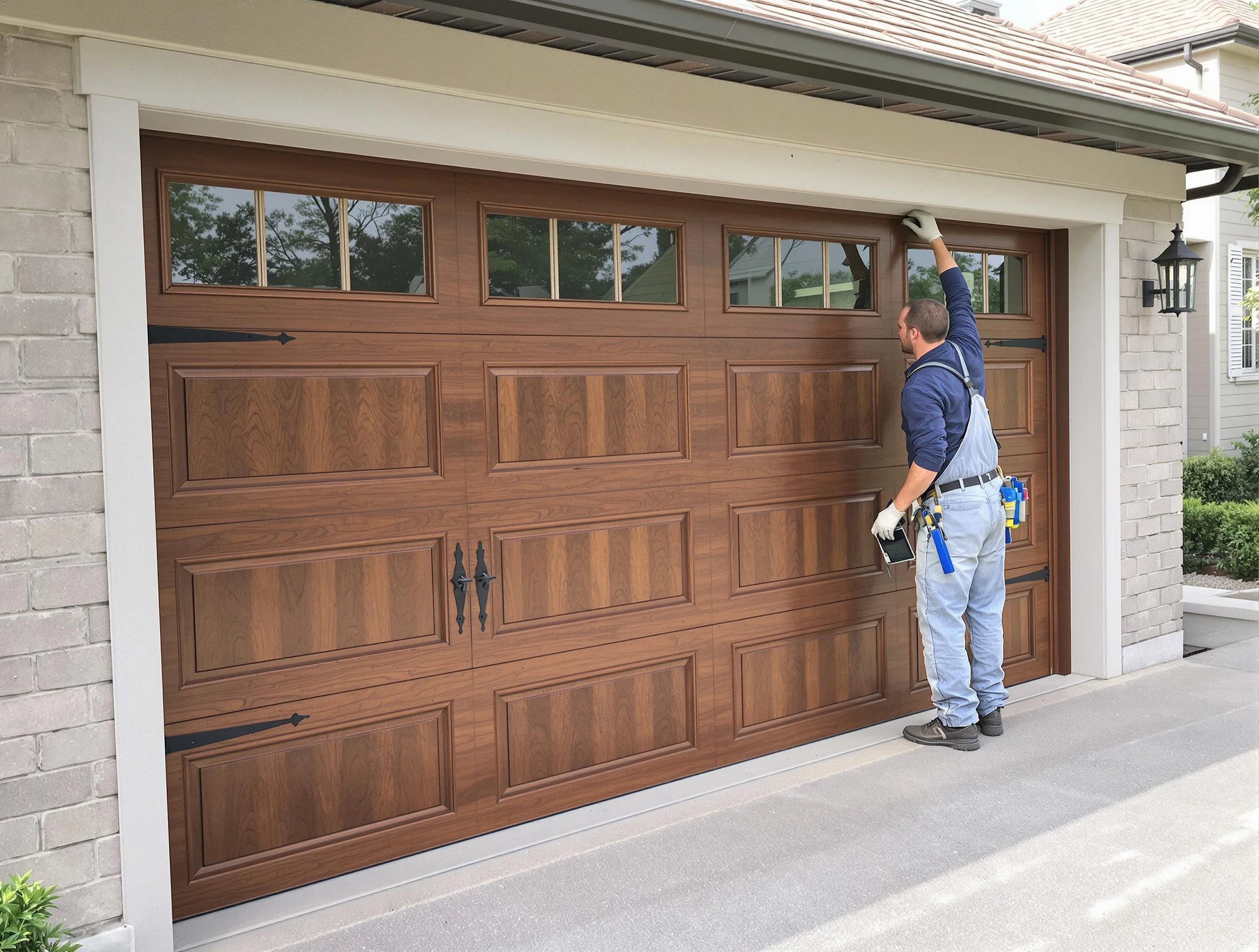 Custom garage door showcase by Scottsdale Garage Door Repair in Scottsdale