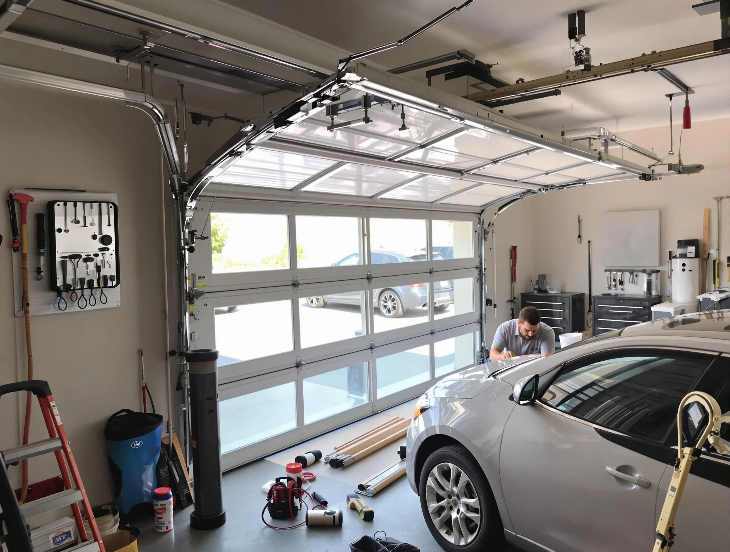 Garage door noise reduction service by Scottsdale Garage Door Repair in Scottsdale