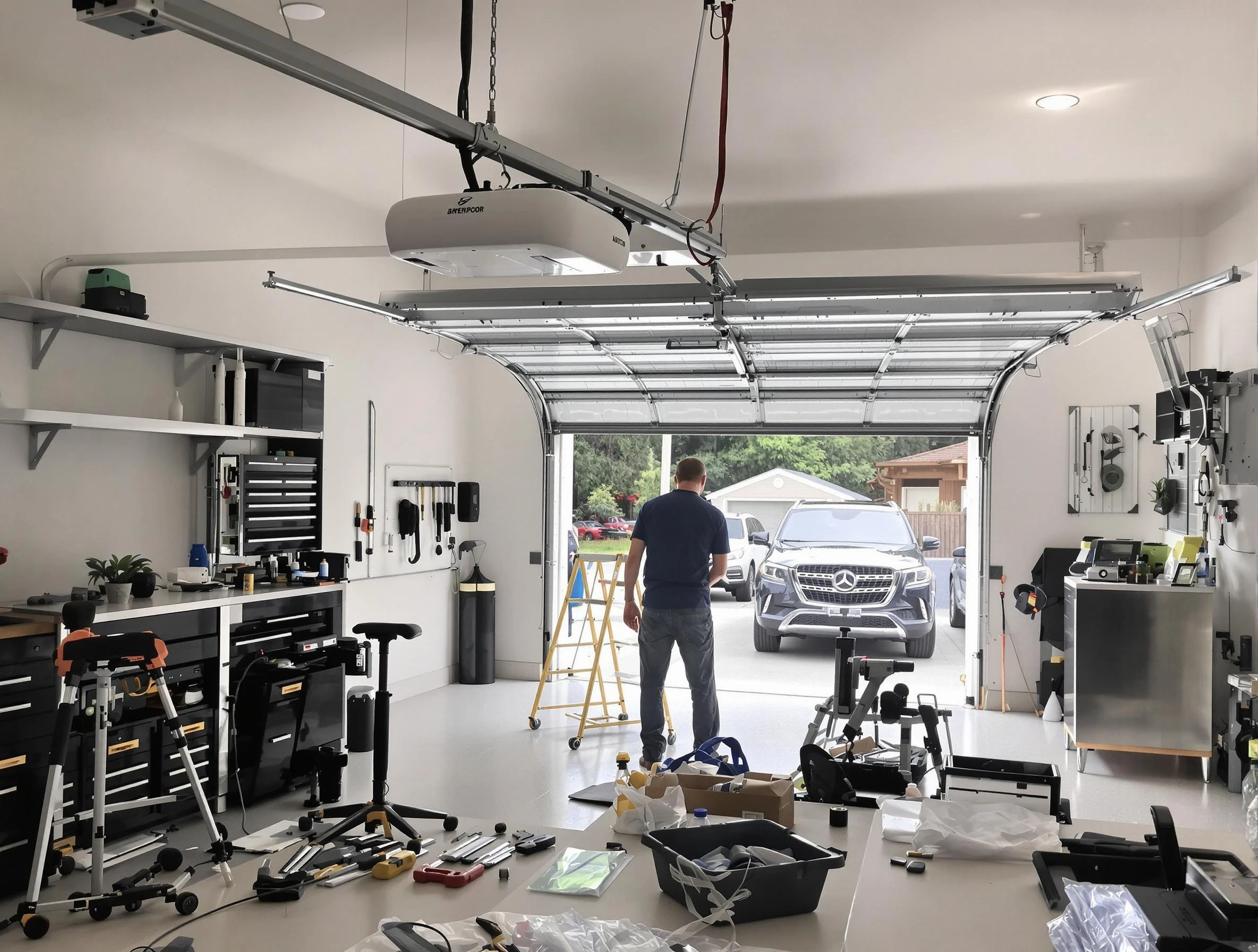 Garage door opener installation by Scottsdale Garage Door Repair in Scottsdale