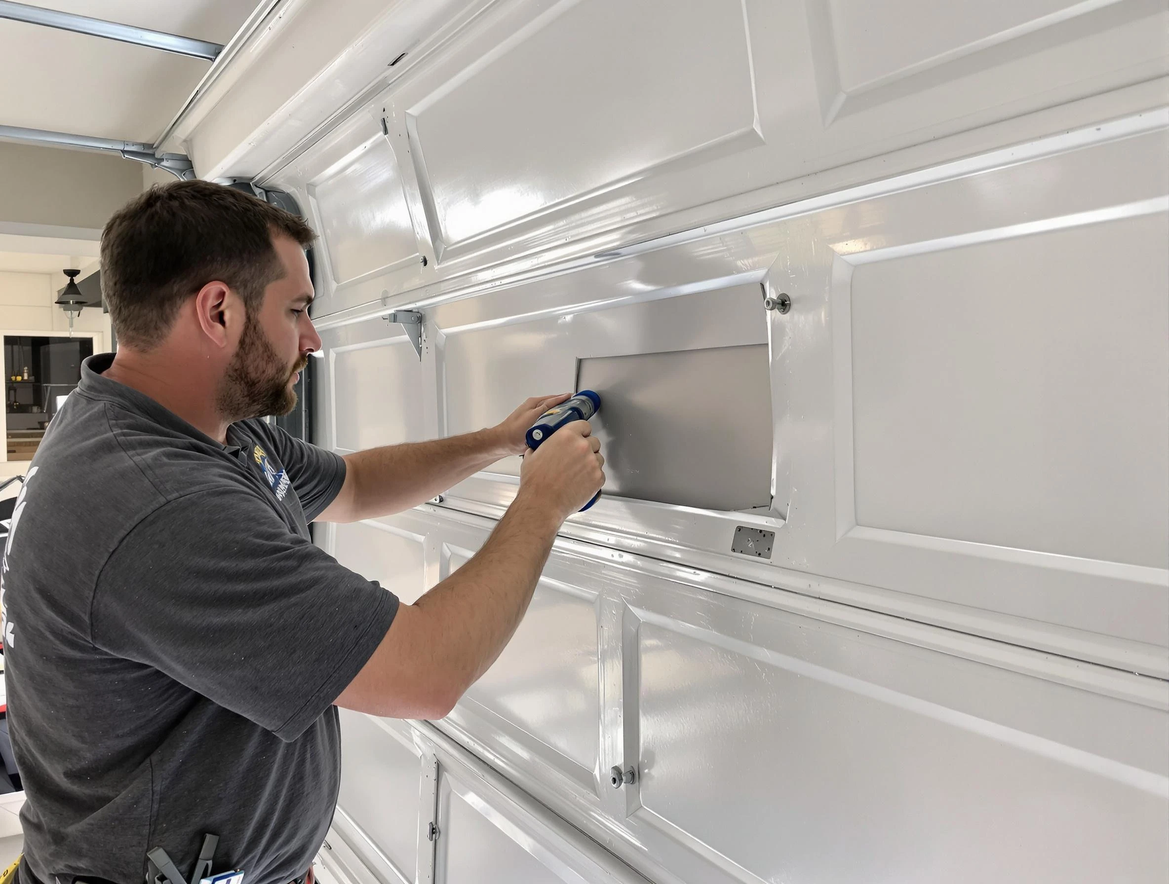Garage door panel repair by Scottsdale Garage Door Repair in Scottsdale